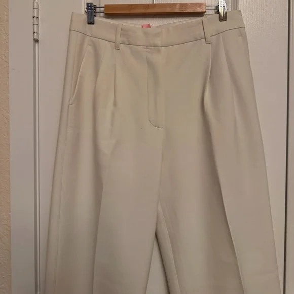 Aritzia Wilfred Effortless Cream Women's Trousers - Picture 6 of 16